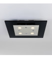 Modern ceiling lamp Ottone Chrome, black