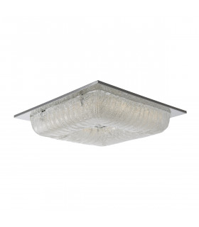 Lámpara de techo moderna Mercer Chrome, plata