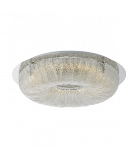 Moderne Deckenleuchte Mercer Chrom, Silber