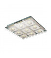 Plafonnier moderne Declan Chrome, blanc