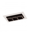 Plafonnier encastrable en aluminium Harper Blanc noir