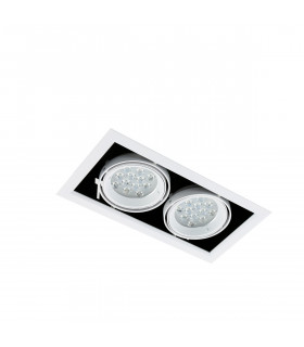 Technical and modern recessed ceiling light Vernelle sanded white