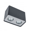 Plafonnier spot moderne Harris Noir 2 ampoules