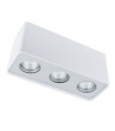 Plafonnier spot moderne Harris blanc 3 ampoules