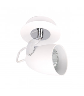 Foco de techo moderno Oxford Chrome, blanco