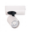 Spot moderne Elvira Blanc sable, noir sable