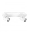 Design spot Vincent white metal 2 bulbs