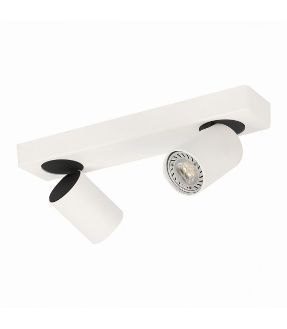 Foco moderno Federica Sand blanco, arena negro