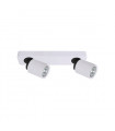 Spot moderne Lucien blanc 2 ampoules