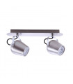 Josie 2-Light Satin Nickel Modern Spotlight