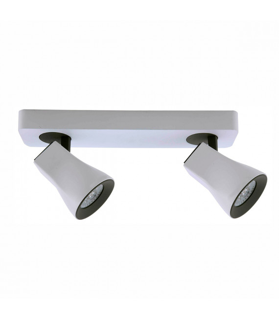 Modern spotlight Valentina White, gray 2 bulbs