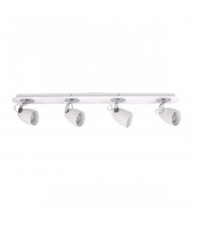 Foco de techo moderno Oxford Chrome, blanco