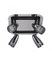 Modern spotlight Albane Chrome in glass