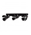 Spot moderne Milton Noir 3 ampoules