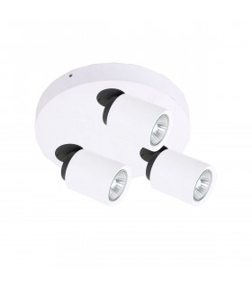 Modern spot Lucien white 3 bulbs