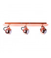 Spot moderne Nicola RC Cuivre rouge 3 ampoules