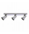 Modern spotlight Valentina White, gray 3 bulbs