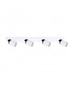 Spot moderne Lucien blanc 4 ampoules