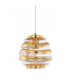 Lampada a sospensione classica Ananta Copper, miele
