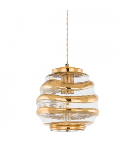 Lampada a sospensione classica Ananta Copper, miele