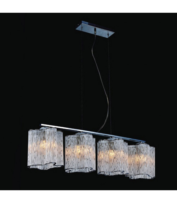 Classic Antonio Chrome pendant light 4 bulbs
