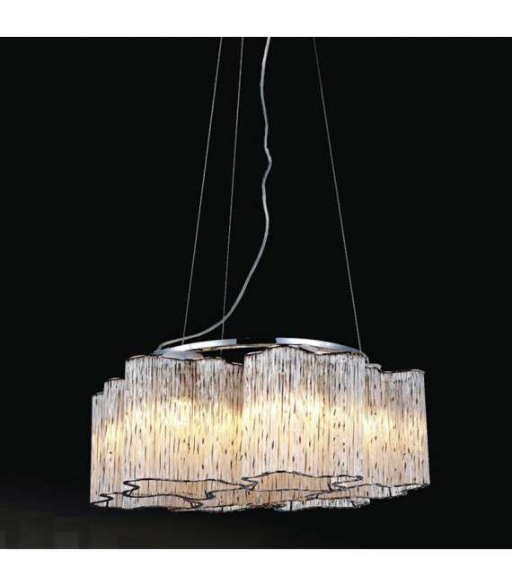 Lampada a sospensione classica Antonio Chrome