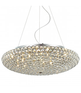 Suspension classique Santo Chrome 12 ampoules