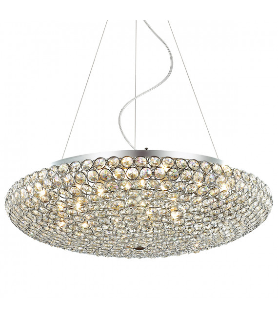 Suspension classique Santo Chrome 12 ampoules