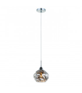 Ritmo Chrom Kristall Pendelleuchte