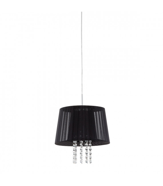 Lámpara colgante de cristal Luisa Negro