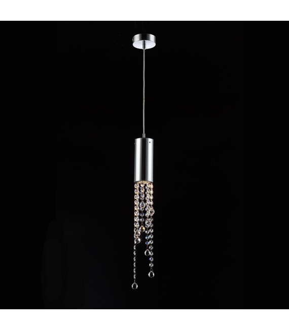 Suspension en cristal Larix Chrome