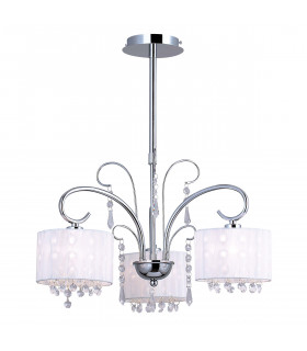 Span Chrome crystal pendant lamp