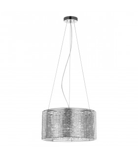 Lámpara colgante de cristal Alpio SL Cromado