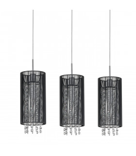 Crystal suspension Lana BK Black in metal