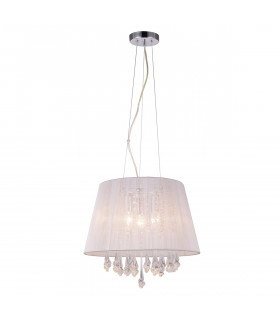 Crystal pendant light Isla white
