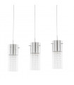 Suspension en cristal Marqu Chrome 3 ampoules