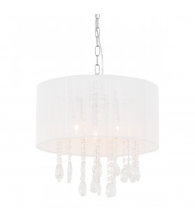 Lampada a sospensione in cristallo White Essence