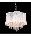 Suspension en cristal Cali blanc