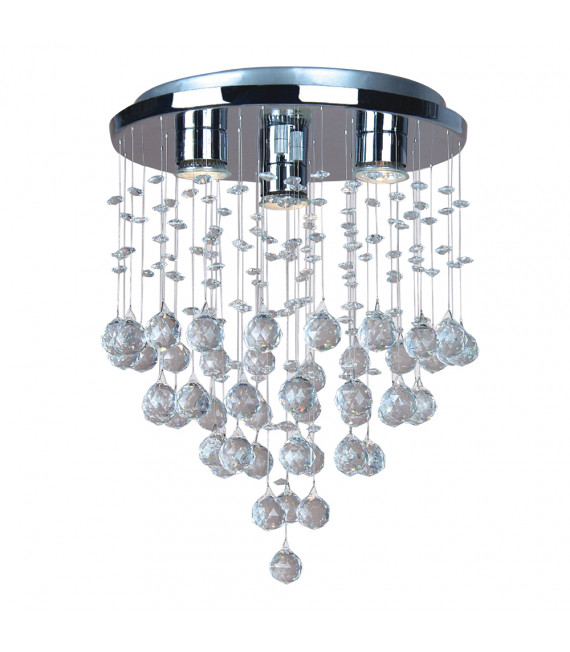 Blast Chrome crystal pendant lamp