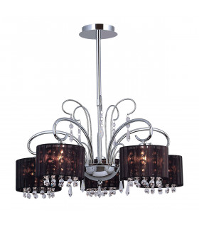 Lámpara colgante de cristal Span Negro