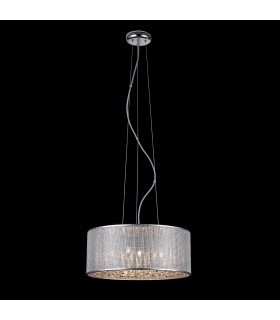 Lámpara colgante de cristal Quartz II Chrome