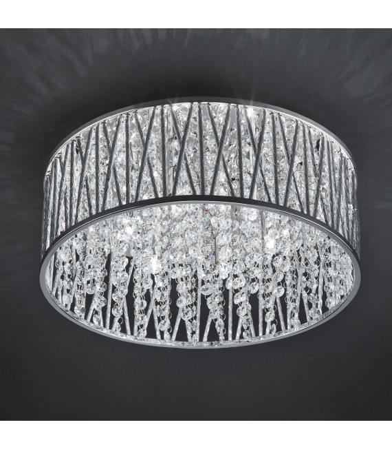 Vanessa Chrome crystal pendant lamp