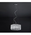 Suspension en cristal Vanessa Chrome en aluminium