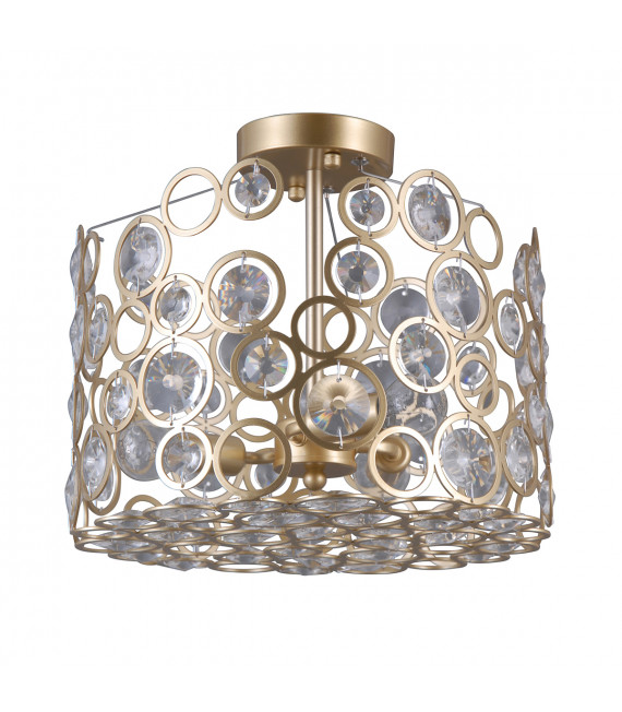 Nardo Champagner Kristall Pendelleuchte Gold