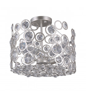 Nardo Champagne crystal pendant light silver