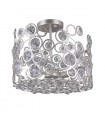 Nardo Champagne crystal pendant light silver