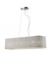 Suspension en cristal Quartz Chromée et argent