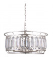 Crystal suspension Priscilla Champagne silver height 26 Cm