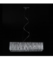 Suspension en cristal Vanessa couleur chrome