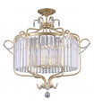 Crystal suspension Rinaldo Champagne beige and gold